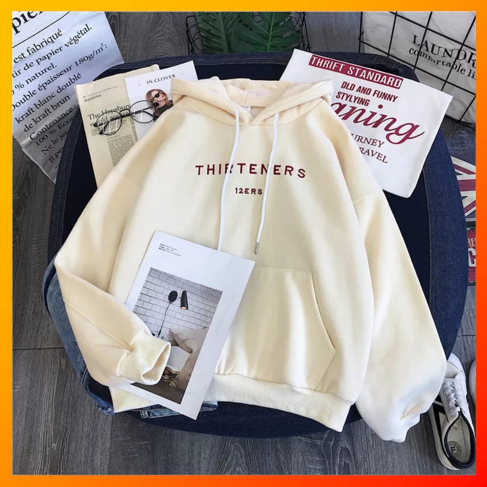 Hoodie Wanita Tebal Korea Oversize Atasan Sweater Hodie Cewek Kekinian Original Terbaru