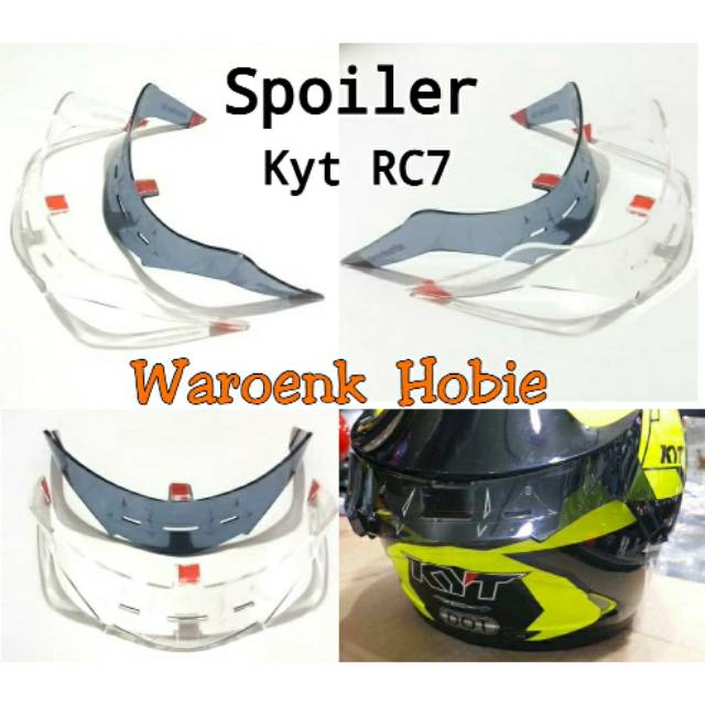 Spoiler helm Kyt RC7, aksesoris helm full face & half face