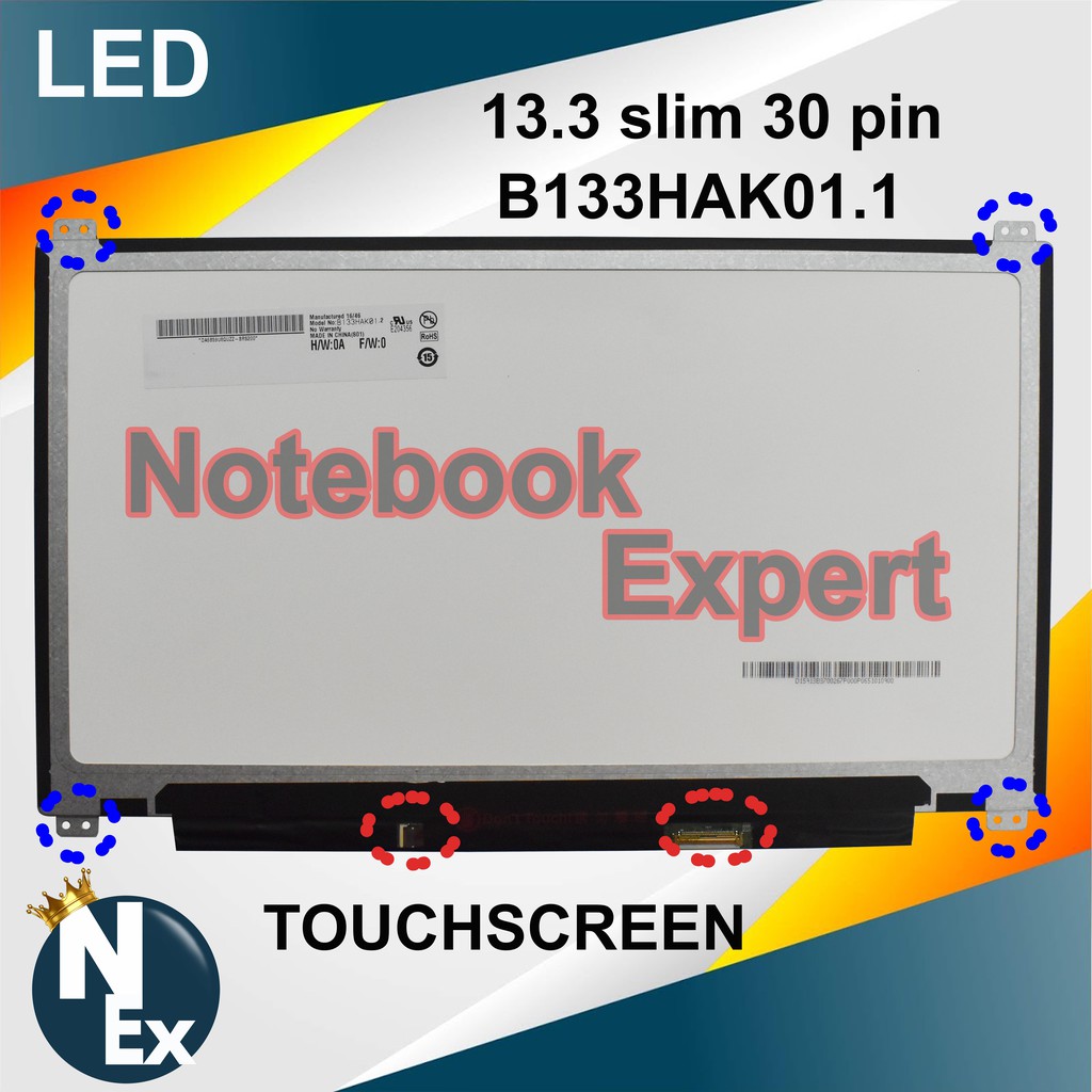 Original B133HAK01.1 B133HAK01.2 LED LCD Touch Screen for New 13.3" F