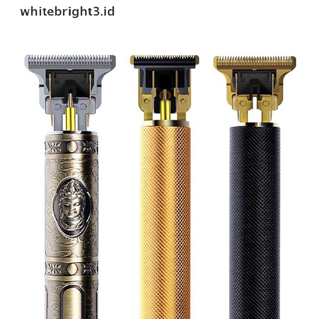 {whitebright3.id} T Shaped Hair Clipper Blade Dengan Stand T9 Blade Trimmer Pengganti Kepala Clipper