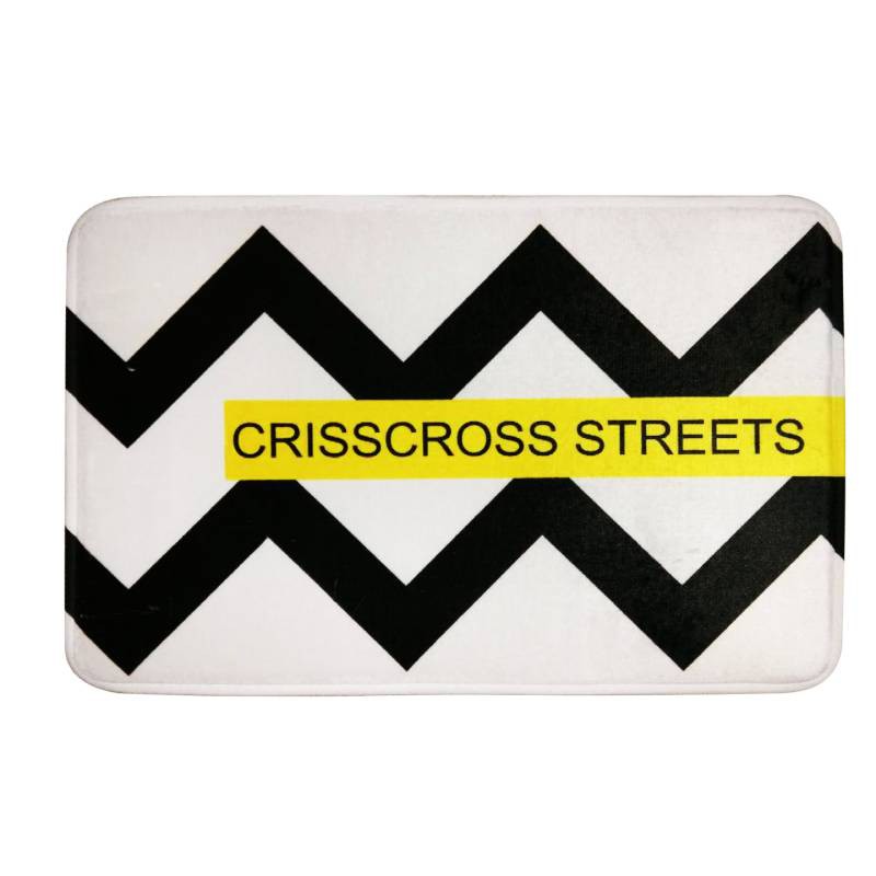 

JYSK Keset Bathmat Zigzag 40X60CM Black White