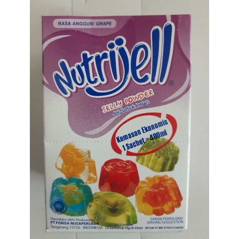 

Nutrijell Rasa Anggur isi 12 pcs original