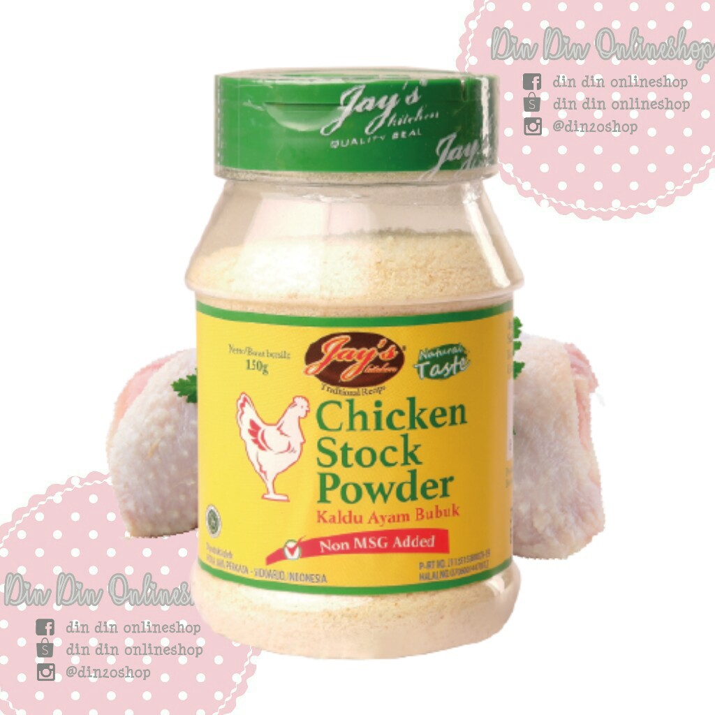 

Kaldu Ayam Bubuk Chicken Stock Non MSG Jays - JAY'S KITCHEN 150 gram