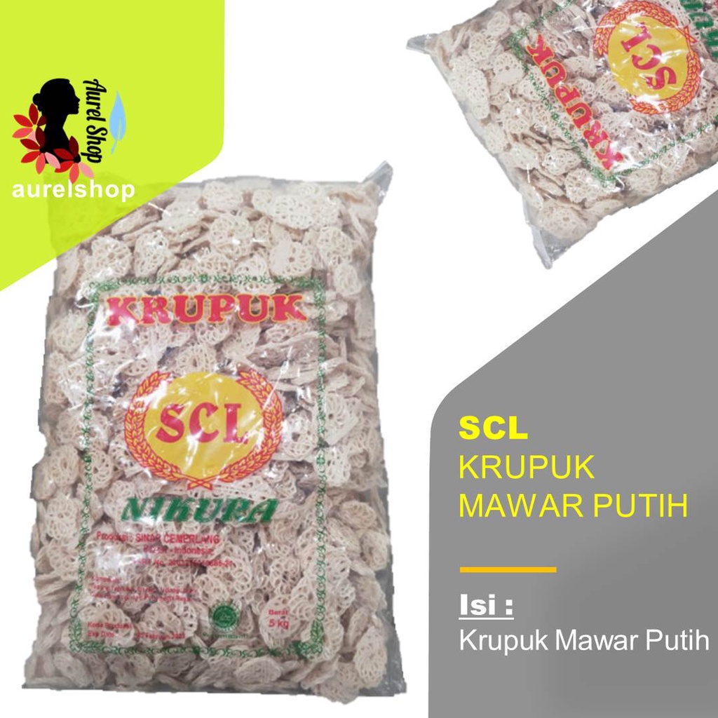 

Kerupuk Krupuk Mawar Putih kemasan 1 kg