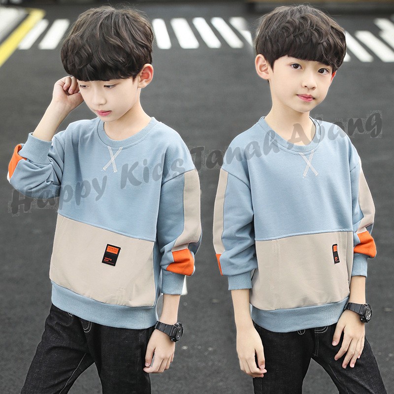 ( 3 - 12 TAHUN ) SWEATER ANAK LAKI LAKI KEREN/SWEATER ANAK MURAH/SWEATER ANAK KOREAN STYLE / ATASAN ANAK LAKI LAKI / BAJU LENGAN PANJANG ANAK LAKI LAKI