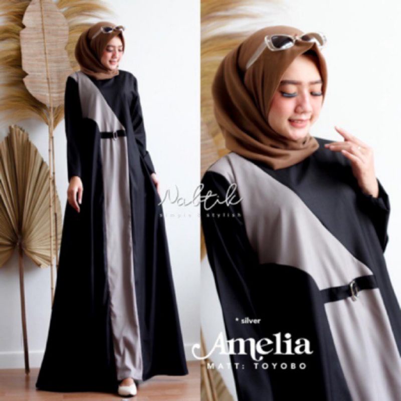 Amelia dress fashion muslim remaja wanita