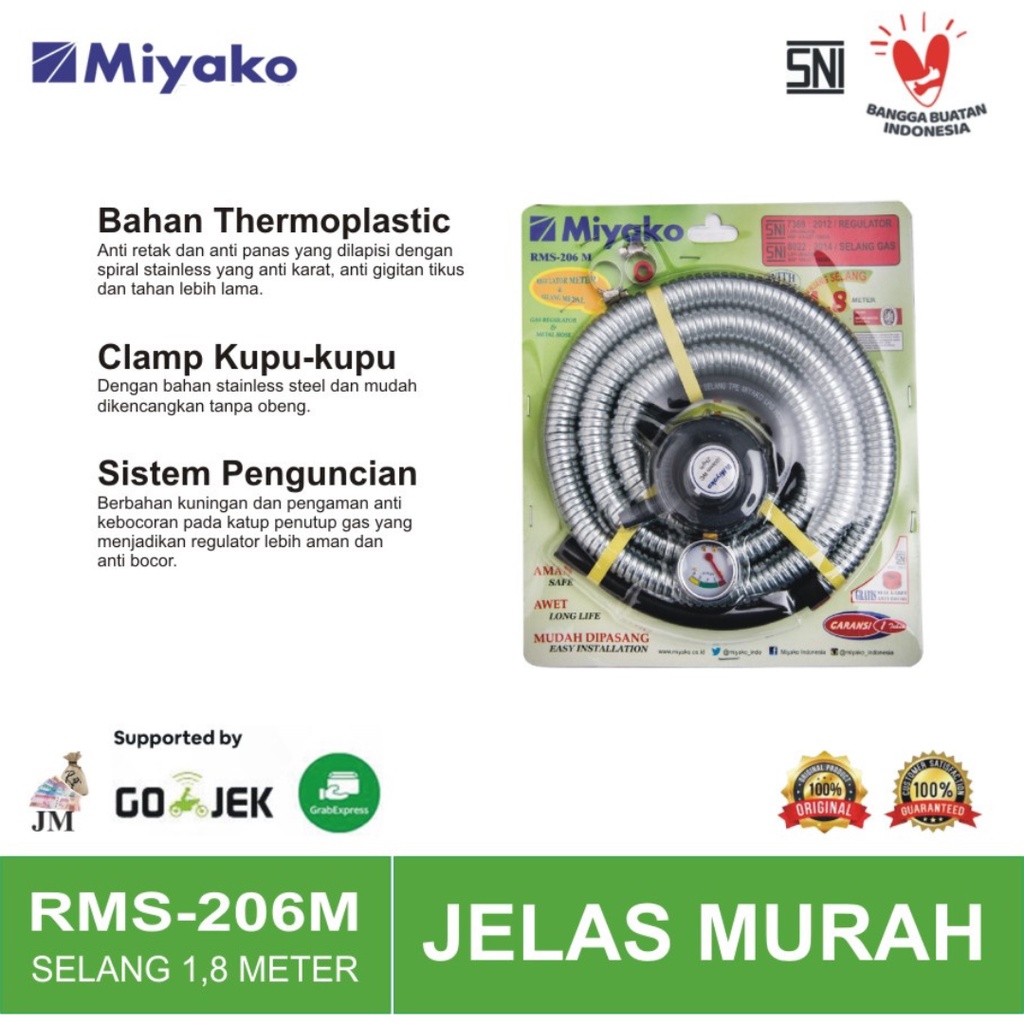 Regulator Miyako Kepala Kecil + Spiral RMS-206M - RMS-206 M - RMS206M - RMS206 M