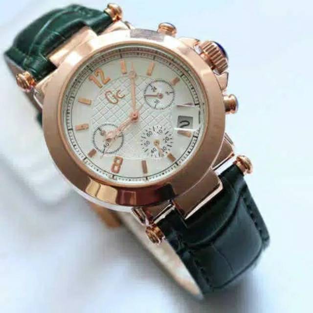 JAM TANGAN PRIA GC GUESS COLLECTION CHRONO KULIT