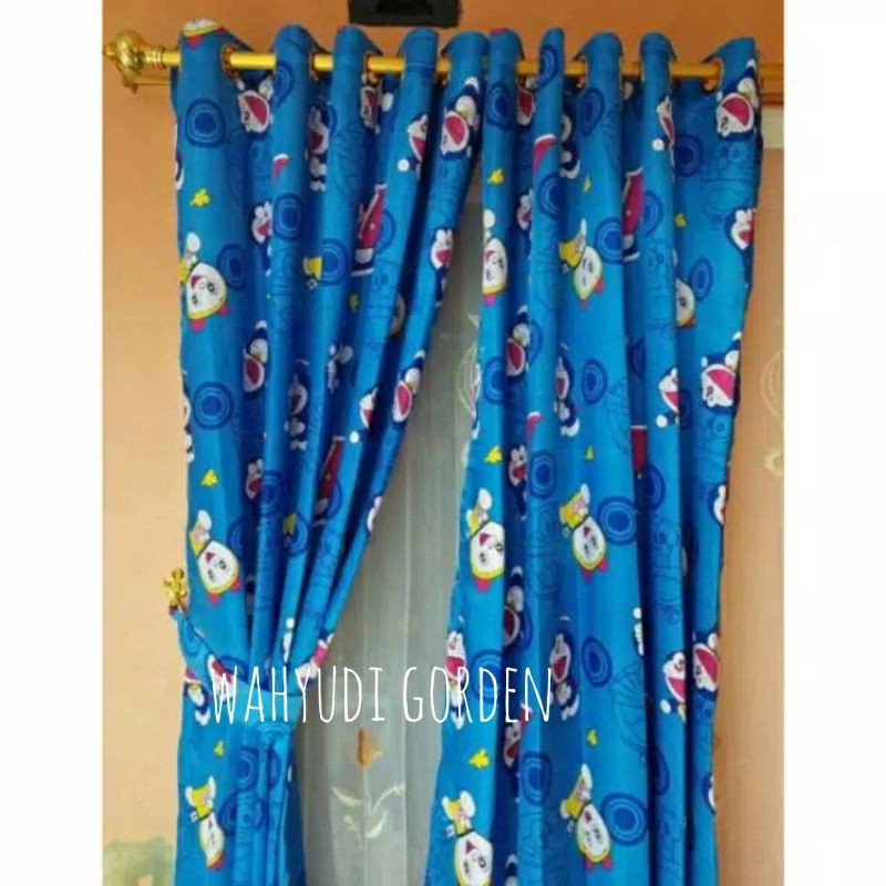 Gorden Pintu Jendela Karakter Motif Doraemon Smokring Murah