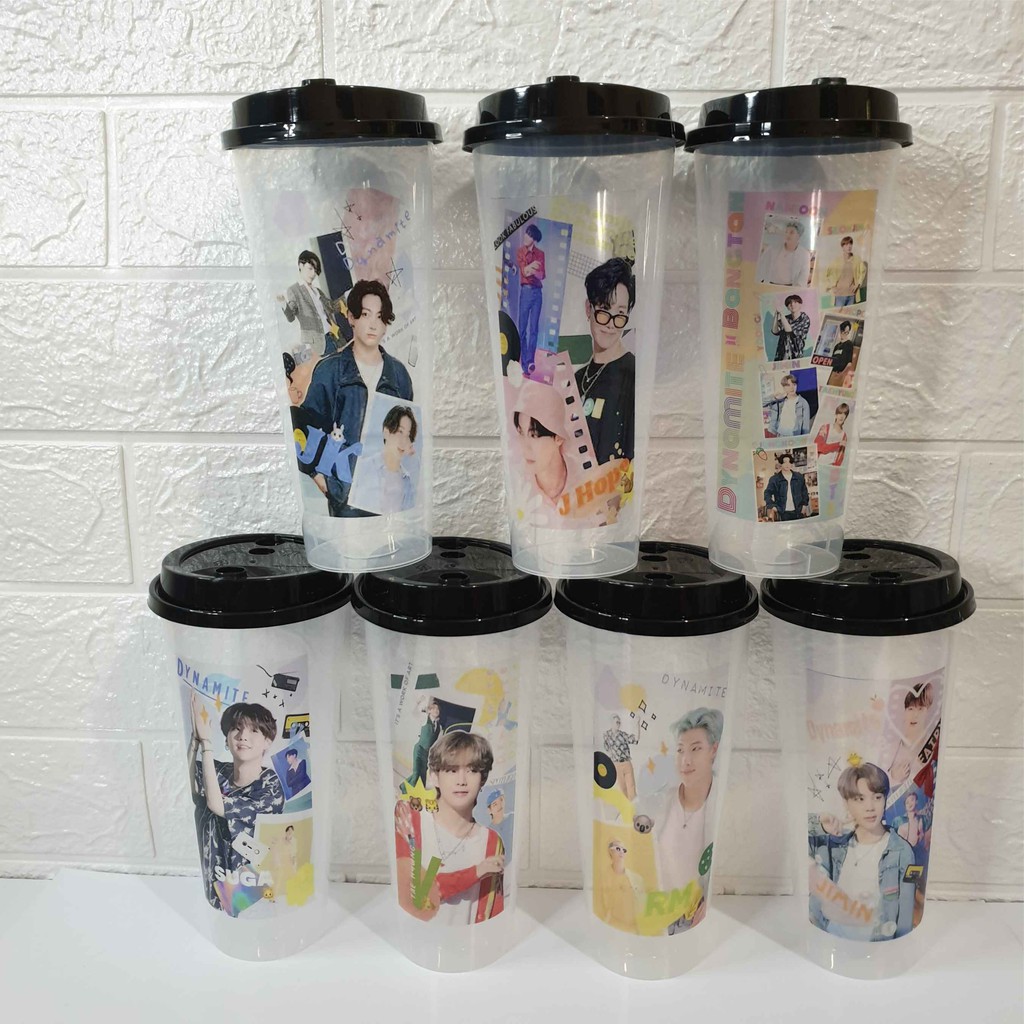 [Wajib Order Kardus/Bubblewrap] Reusable Cup ver bts Aesthetic (READY STOK)