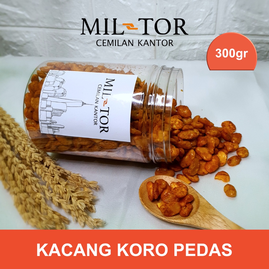 

Cemilan Kacang Koro Pedas Kemasan Toples Ukuran 300 gr