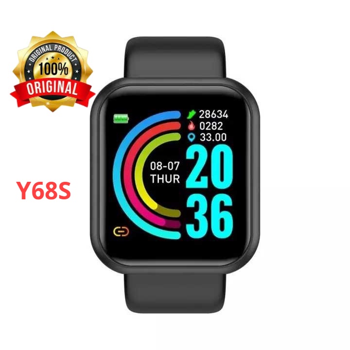 Jam Tangan Pintar Smartwatch Waterproof Sport Fitness Tracker Heart Rate SKMEI- Y68S