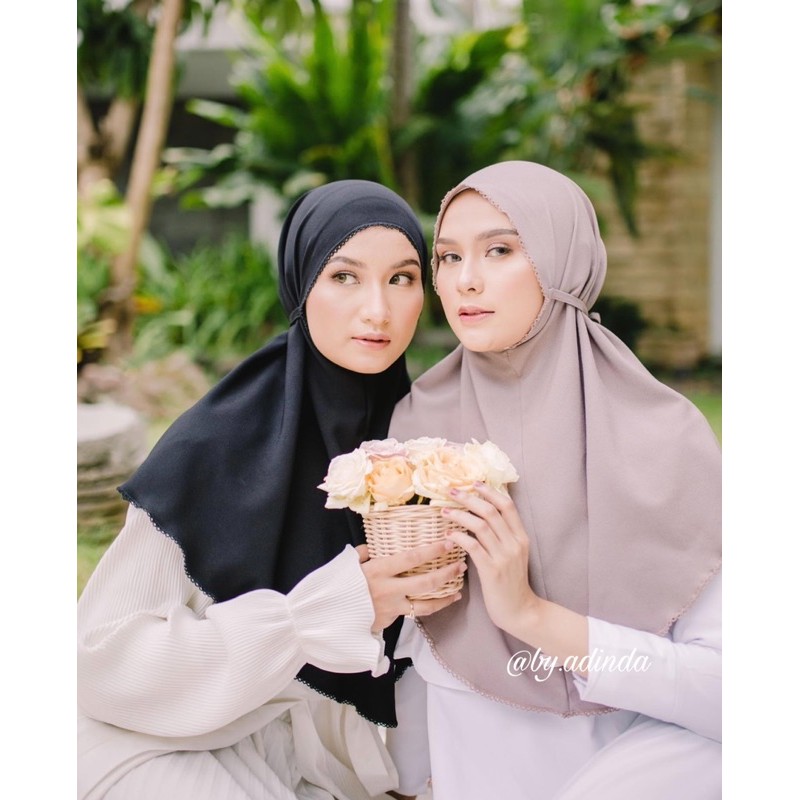 Bergo Crochet Picot maryam Hijab instant diamond