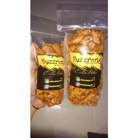 [500g] Cemilan Camilan Stik Makanan Ringan Basreng Bakso Goreng Pedas Daun Jeruk Enak Gurih Renyah Murah-5