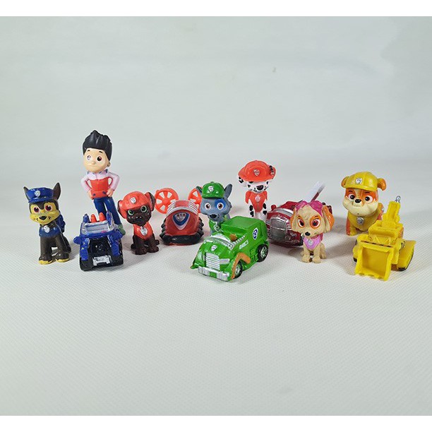 Paw Patrol Set Figure Mini | Pajangan Topper Skye Chase 6pcs