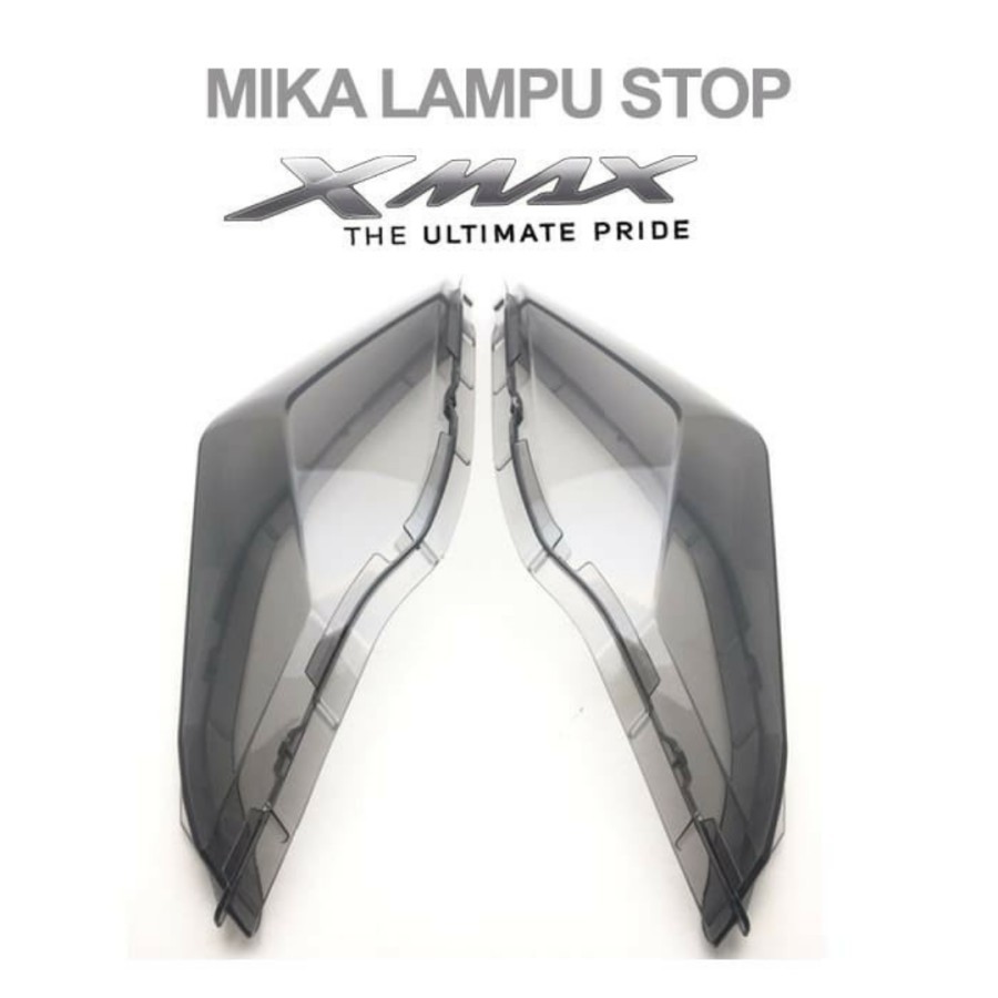 Cover Tutup Mika Lampu Stop Xmax NEMO Mika Smoke Lampu Stop Aksesoris Variasi Yamaha Xmax Nemo