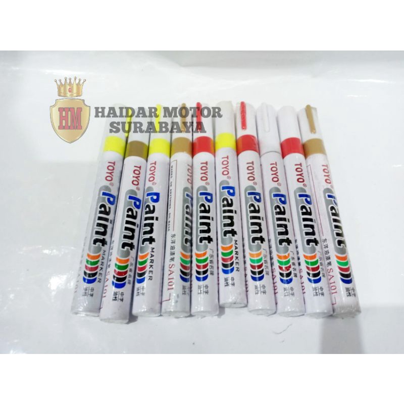 

Spidol Ban Motor Toyo Paint Marker Pen Original Oil Based Tired Paint