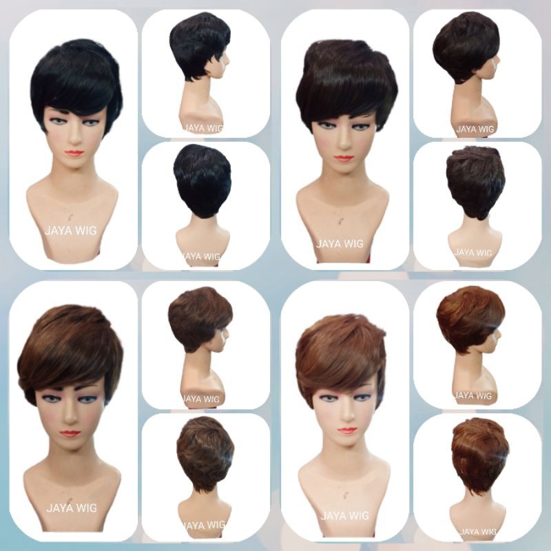 [HARGA PROMO] Wig Rambut Palsu Wanita / Wig Pendek Murah /Hairclip