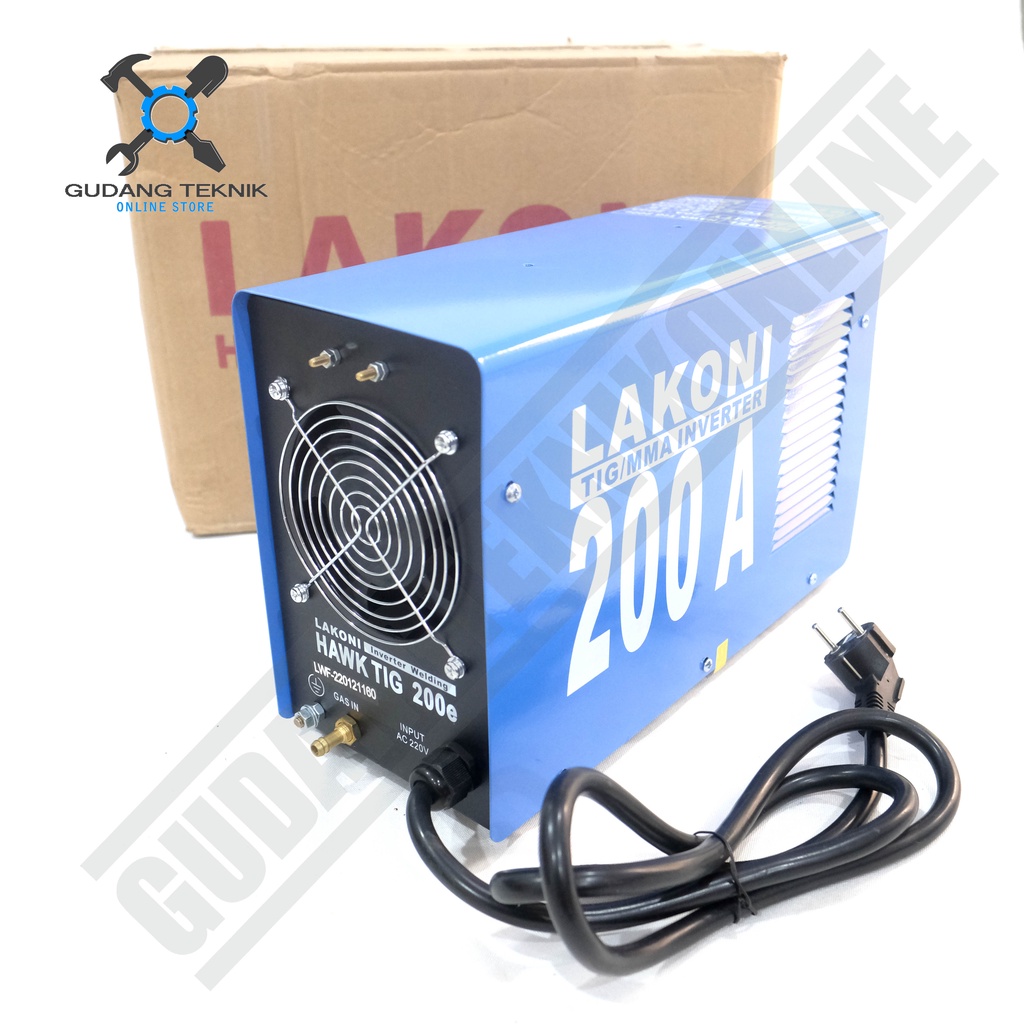 Mesin Las Argon TIG MMA LAKONI TIG200E / Travo Las Inverter Trafo Mesin Las Listrik Tig 200E 200 LAKONI