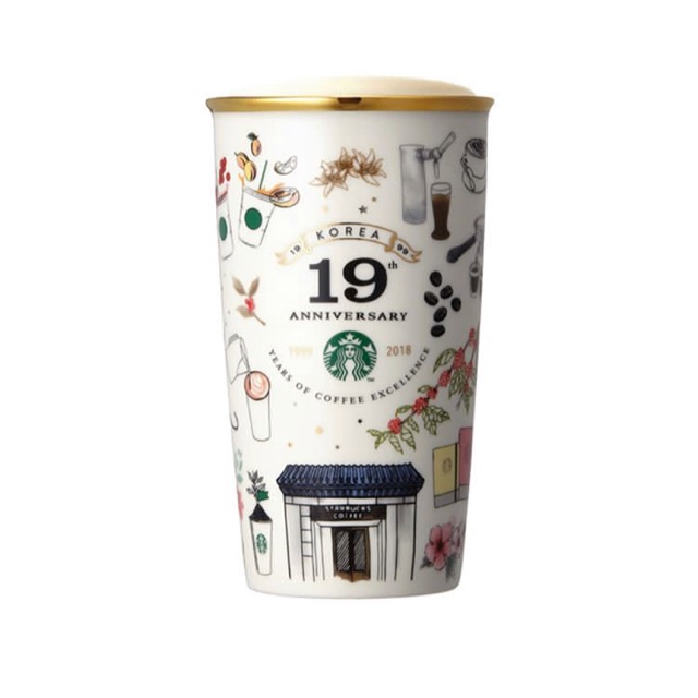 Starbucks Tumbler Korea DW Ceramic - 19th Anniversary - Exclusive Edition
