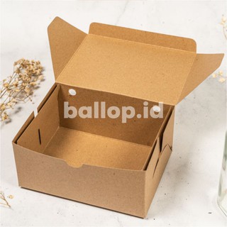 Box Kraft Dus Coklat Dos Kotak Packing Kue Jajan Roti Box Kraft Dus Coklat Dos Kotak Packing Kue Jajan Roti