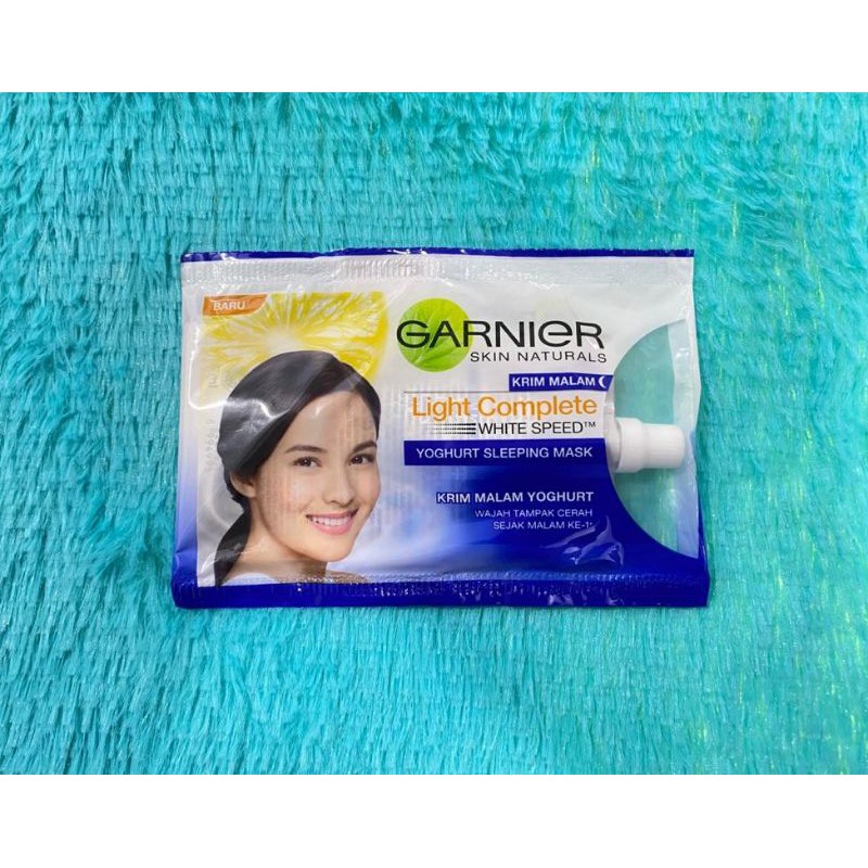 GARNIER BRIGHT COMPLETE VIT C YOGHURT SLEEPING MASK NIGT CREAM - SACHET