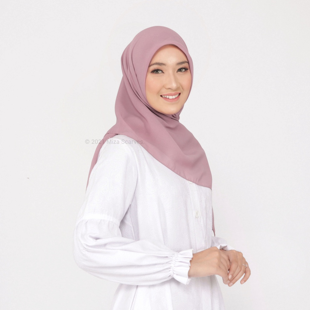 Hijab Segiempat Polycotton Scarf Premium Part 1 Hazel by MIZA-Dove