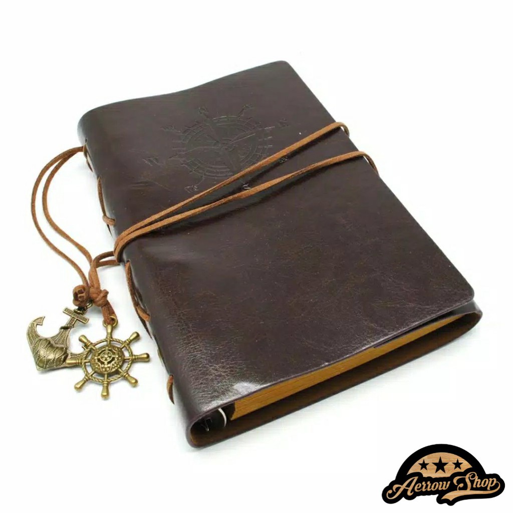 

Buku Catatan Binder Kulit Retro Pirate / Buku Binder Klasik