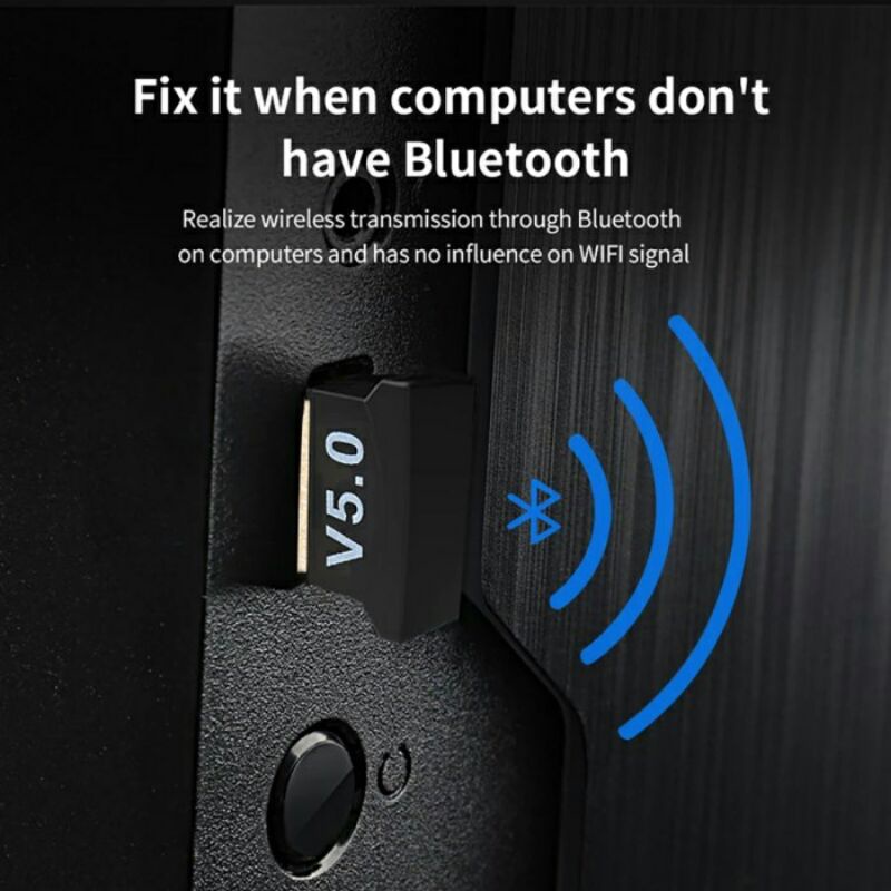 Bluetooth 5.0 Dongle USB Nano / USB Bluetooth Dongle VER5.0 AdapterBluetooth USB Dongle versi 5.0 in