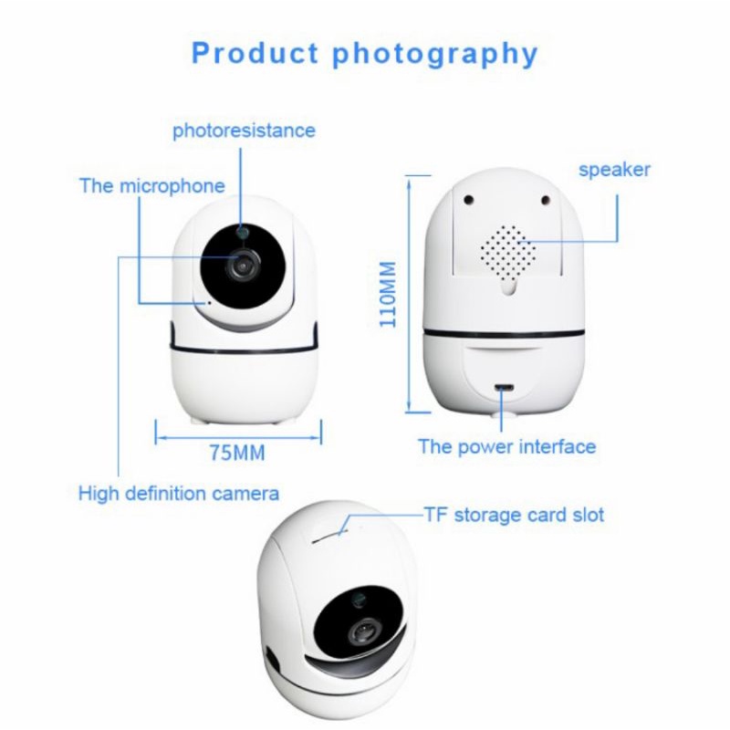 IP CAMERA CCTV HUMAN AUTO TRACKING V380 PRO FULL HD 5MP 1080P