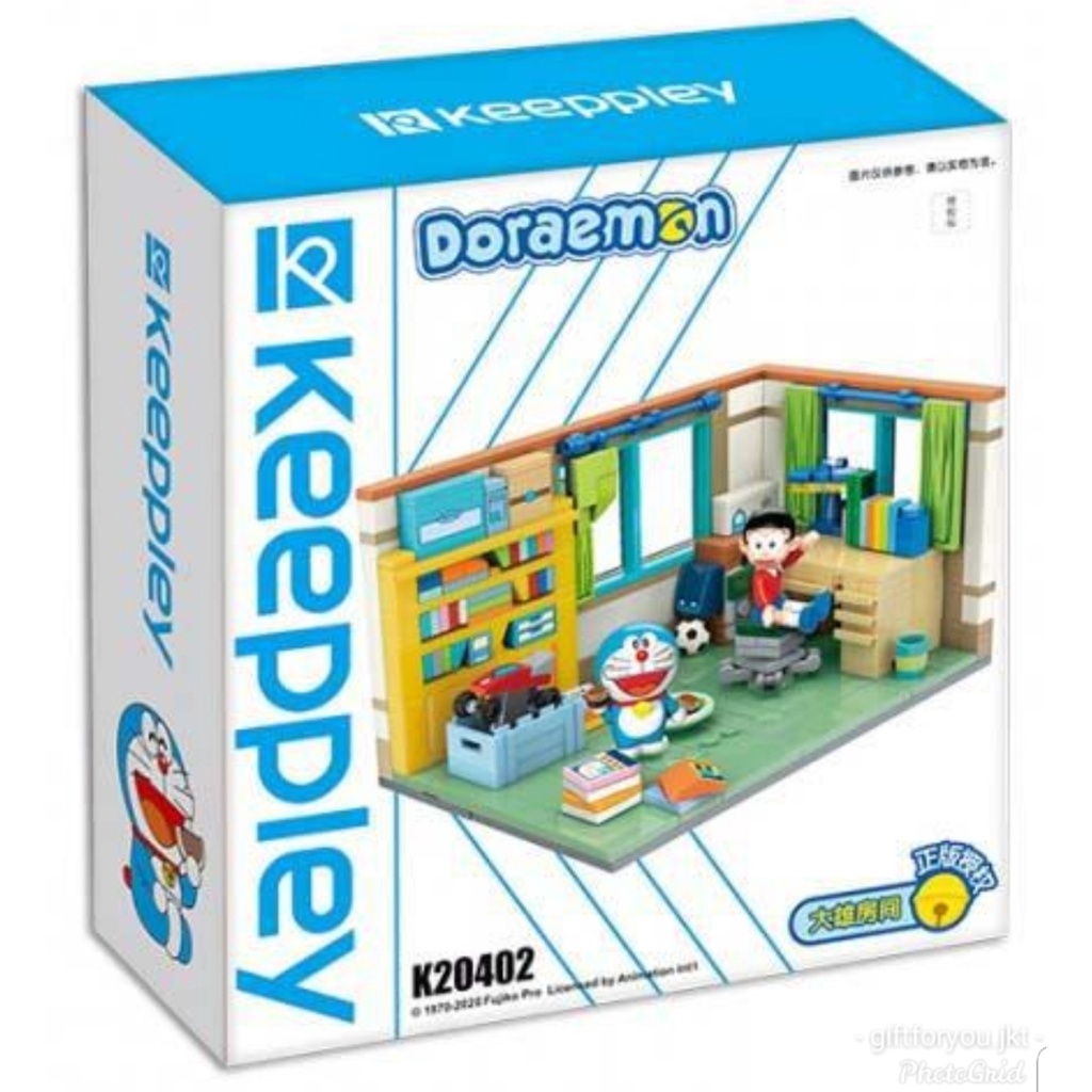 Keeppley K20402 Doraemon Nobita Room Building Blocks Bricks Mainan Anak Figure Movie Film Cartoon Ka