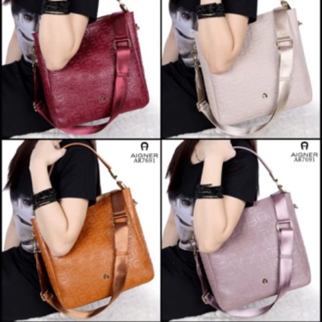 Tas AIGNER AR7691#, New Collection ETIENNE AIGNER Women’s Roma HOBO ShoulderBag Smooth Leather