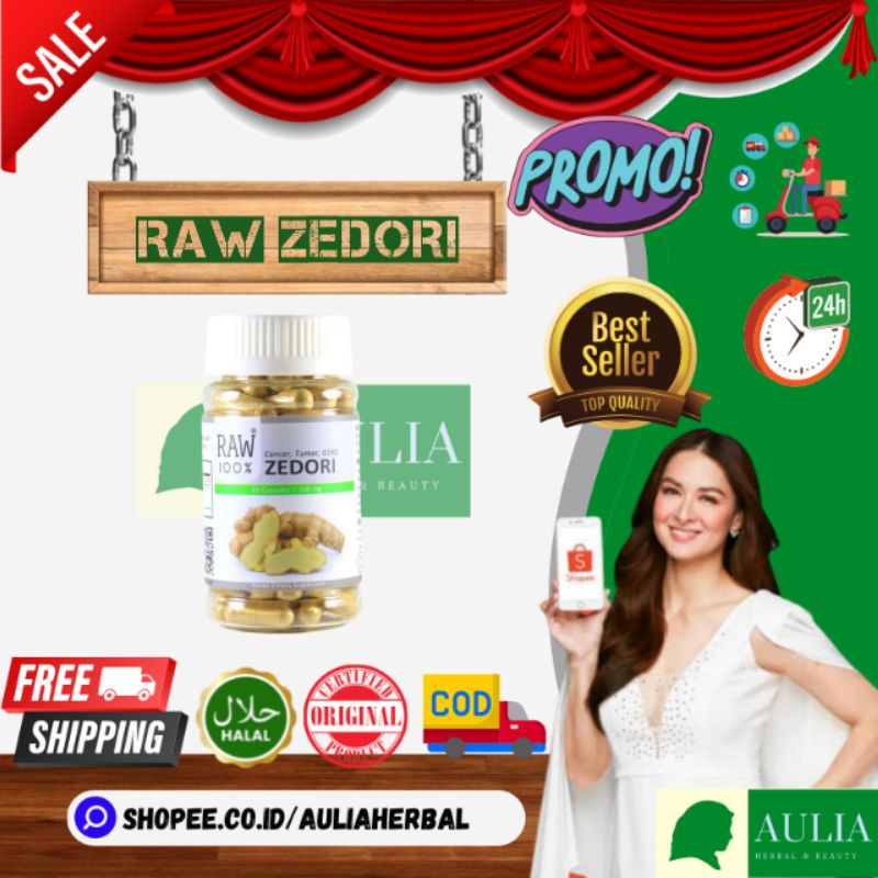 RAW 100 Zedori / Asam Lambung, GERD, Kista, obat herbal kunyit putih Original