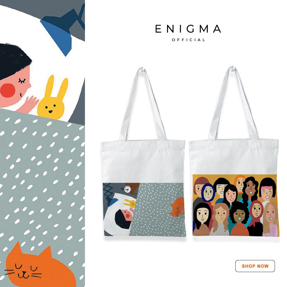 SALE TOTEBAG KANVAS ORIGINAL ENIGMA TOTEBAG KANVAS COLLECTION VRS