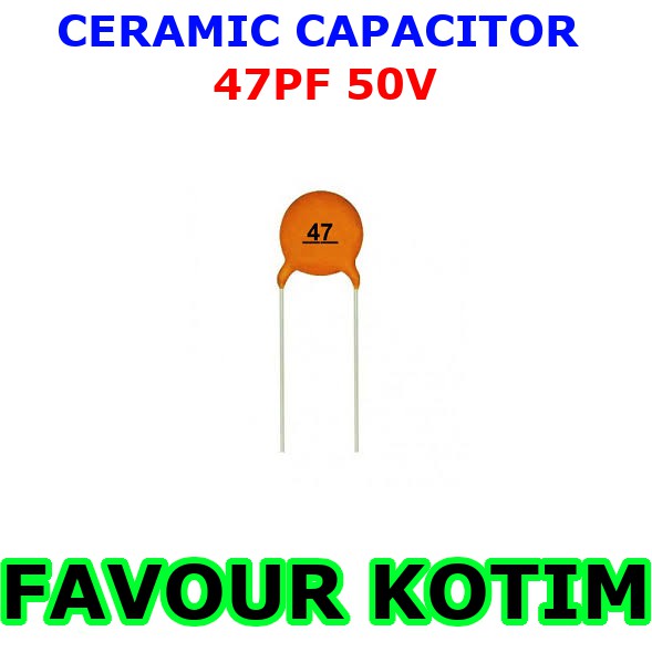 CERAMIC CAPACITOR 47 47PF 50V KAPASITOR KERAMIK FVKOTIM