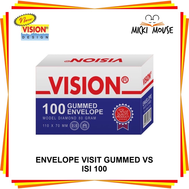 

100 pcs amplop mini vision / amplop mini