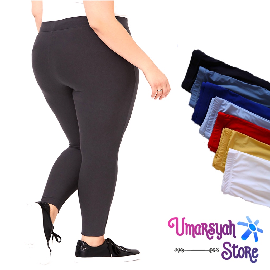 Legging Jumbo Tebal Spandek Premium Ukuran Jumbo XXL - Super Jumbo 3XL BB 60 - 120KG