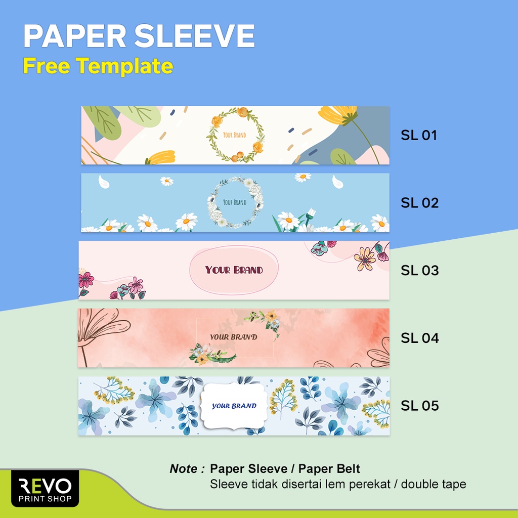 

Paper Belt / Paper Sleeve Packaging tanpa perekat / Label roll hijab baju