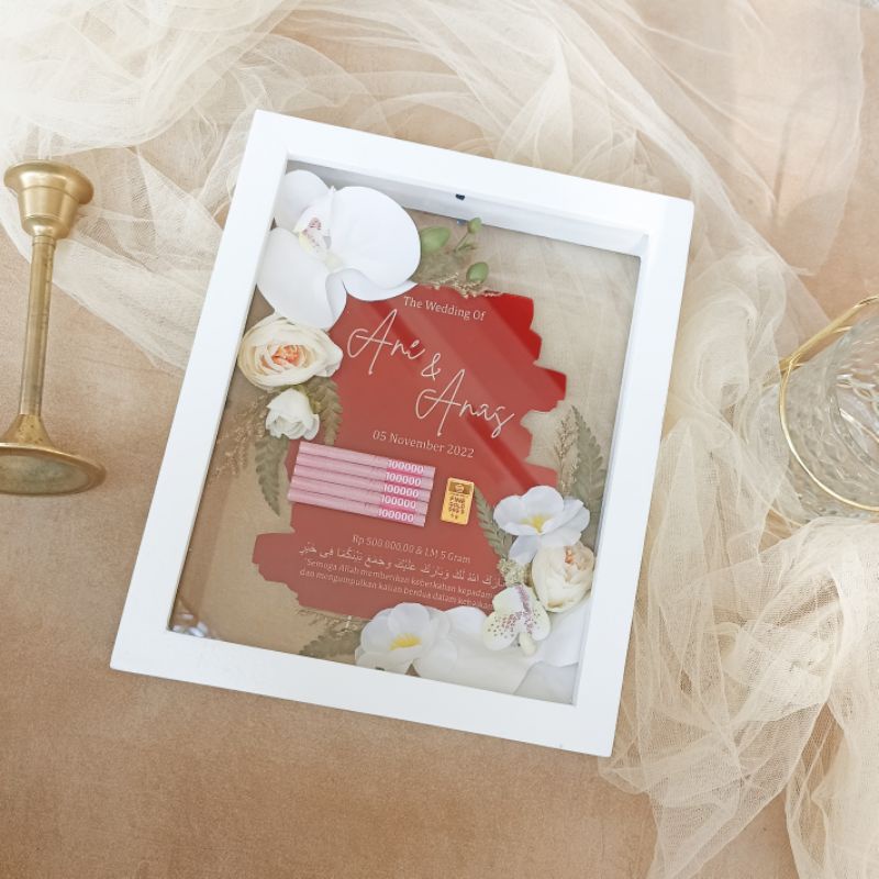 Mahar Brush Akrilik, Mahar Pernikahan , Mahar Pernikahan Bingkai