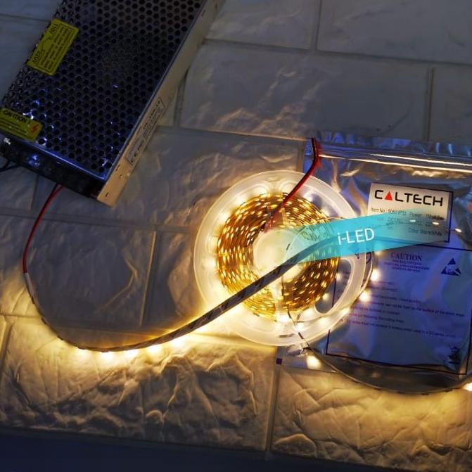 Produk Unggulan] Lampu LED Strip Flexibel Meteran IP33 5050 / 5730 Kuning Warmwhite SMD