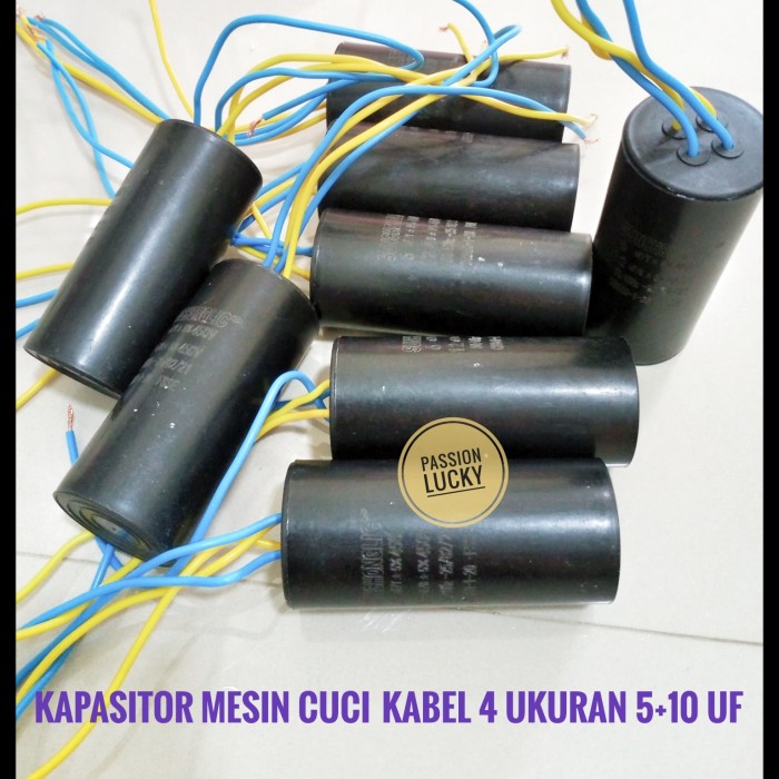 mke.5dc Kapasitor 5+10Uf Mesin Cuci Kabel 4 E5Aenb