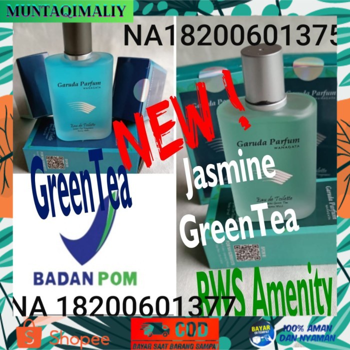[TERBARU] PARFUM GARUDA EDT 60 ML ORIGINAL BERSEGEL - green tea