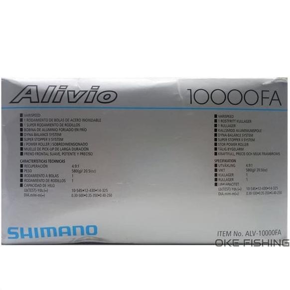 Gulungan Pancing Rill Rel Rell Shimano Alivio 10000Fa Katrol Senar