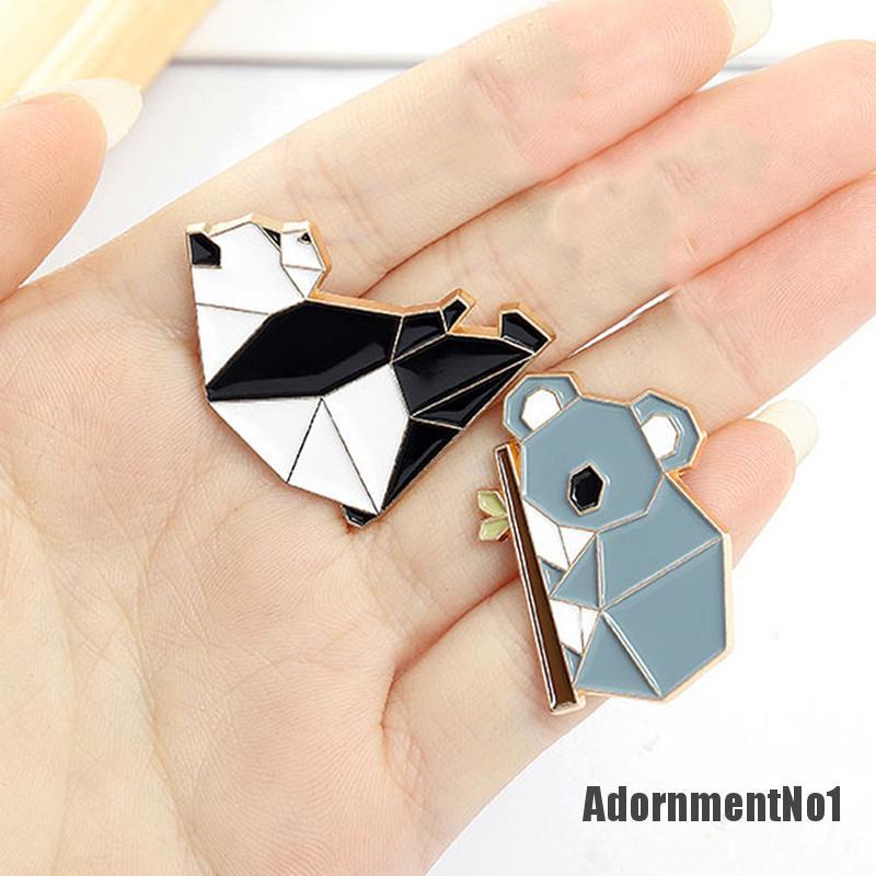 (Adornmentno1) Bros Pin Enamel Bentuk Panda / Koala / Alpaca / Kelinci Untuk Aksesoris Pakaian