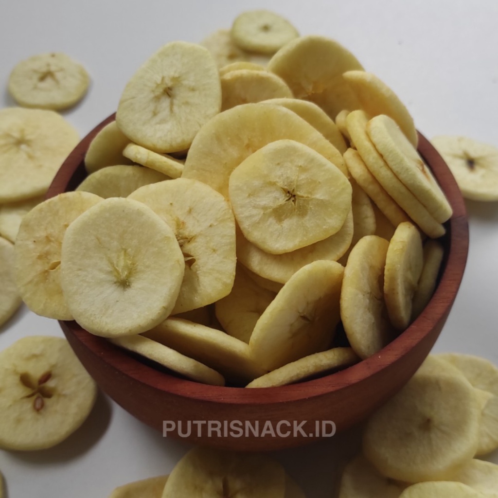 

Keripik Buah Apel Keripik Ceria 50gr Manis Renyah Asli