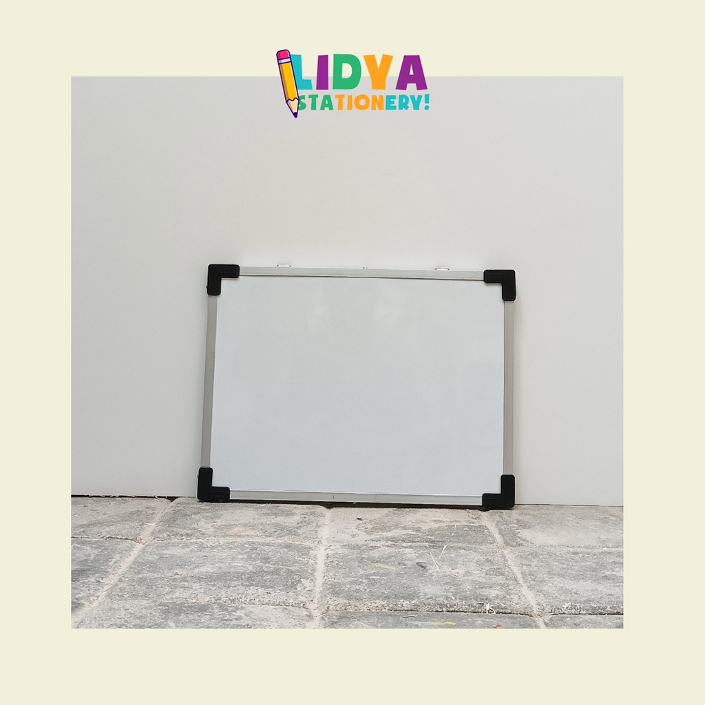 

Whiteboard MAGNETIC Alumunium [Size 30cmx40cm] Papan tulis