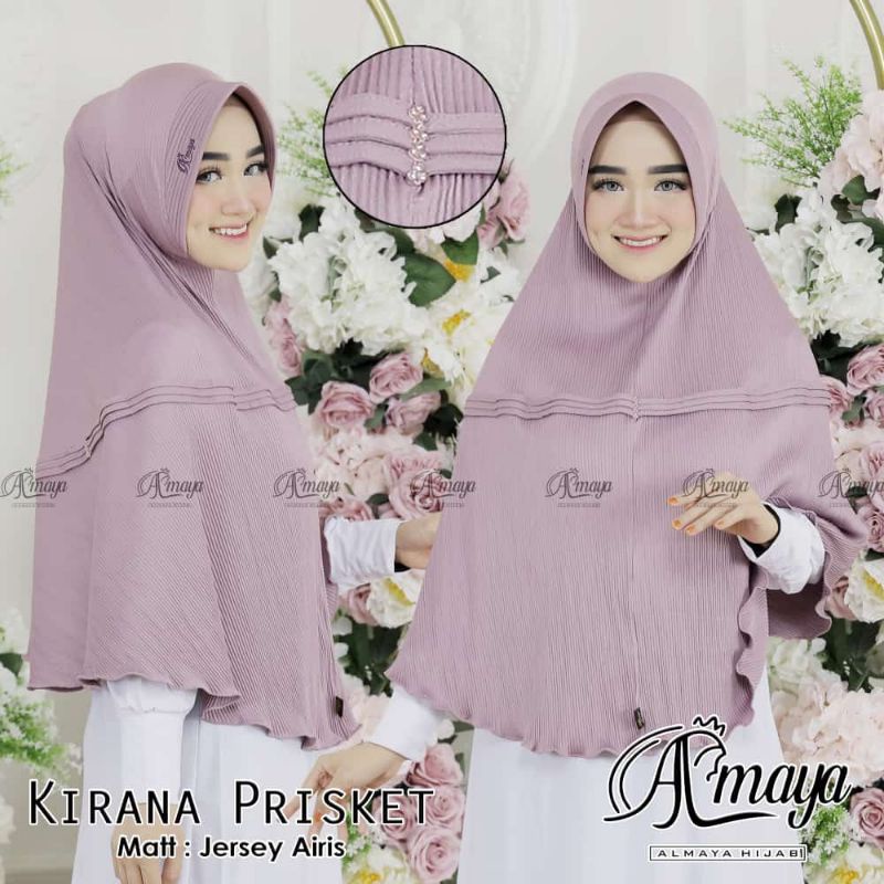 jilbab jadi/instan/blusukan plisket (jumbo) by Almaya