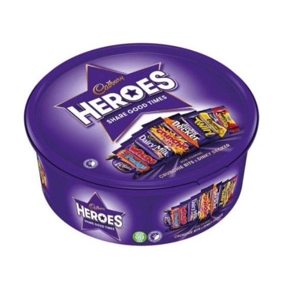 

CADBURY HEROES TUB - 600G