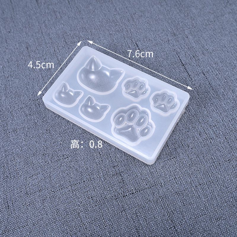 SIY  3 Pcs Star Moon Cat Footprint Love Heart Jewelry Silicone Mold Resin Epoxy DIY Mobile Phone Decoration Jewelry Tools