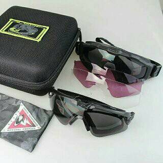 Kacamata Army Safety Google Alpha 2 Lensa Premium